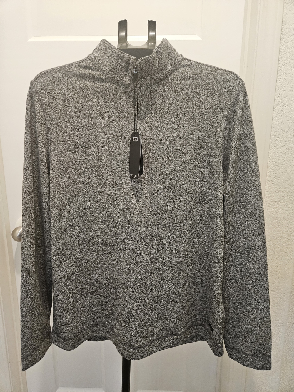 Greg Norman Collection Heather Gray Half-Zip Pullover